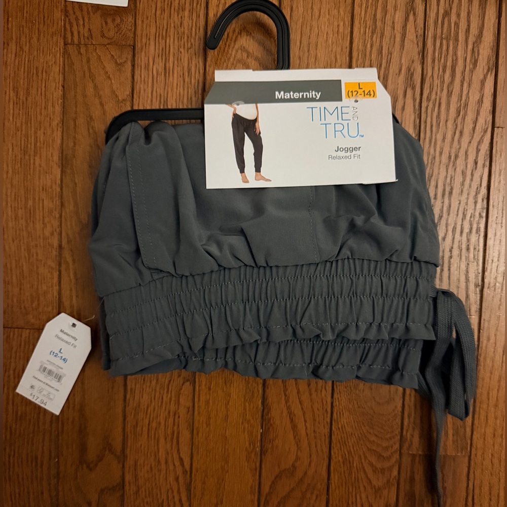 Time and Tru Maternity Relaxed Fit Joggers